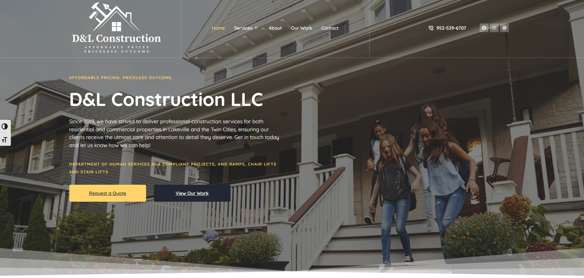 Visit D&L Construction LLC's Website