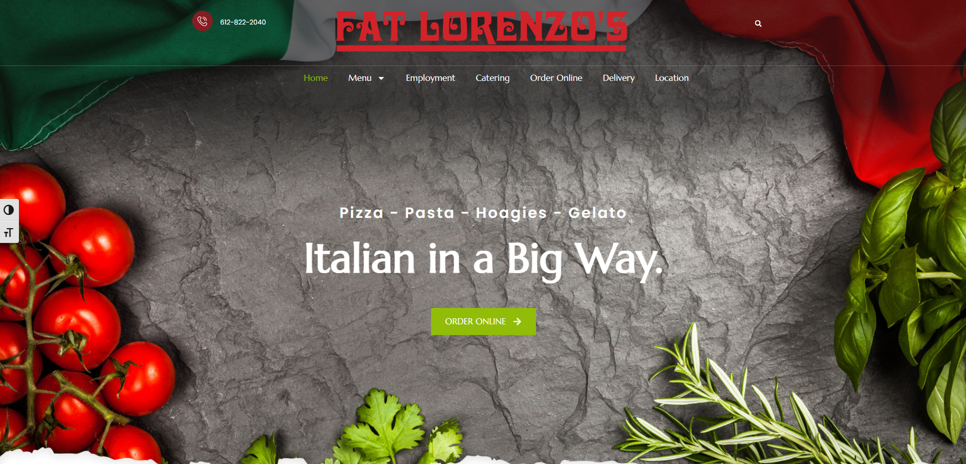 Visit Fat Lorenzo's​ Website